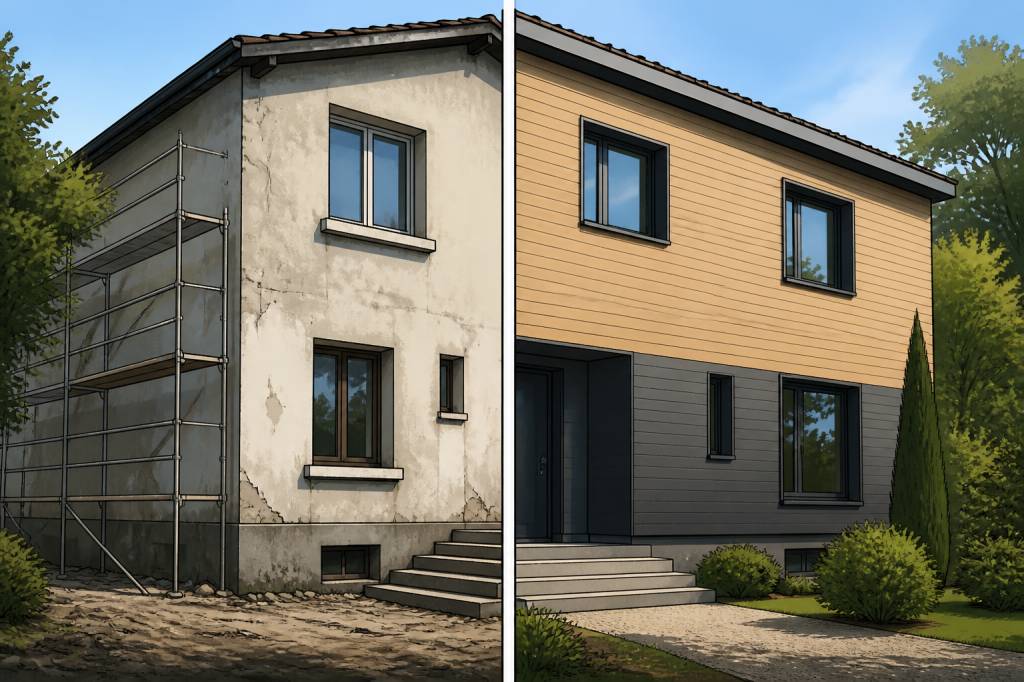 Bardage isolation exterieur avant apres : exemples et conseils pour réussir vos travaux