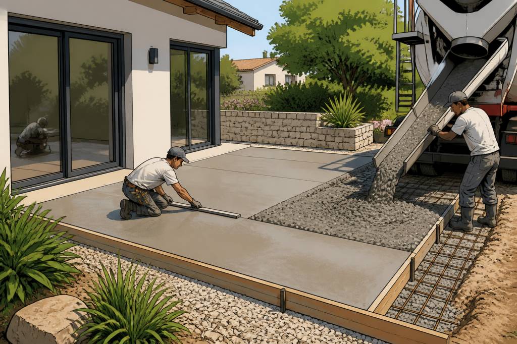 Beton pour terrasse prix : comment estimer le coût de votre terrasse