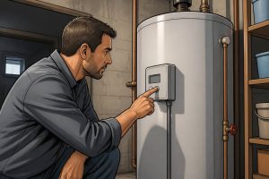 A quelle heure se déclenche le chauffe-eau dans une maison ?