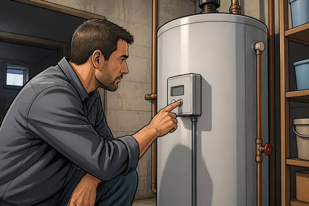 A quelle heure se déclenche le chauffe-eau dans une maison ?