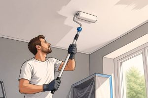 Astuce peinture plafond pour éviter les traces lors de vos travaux de rénovation