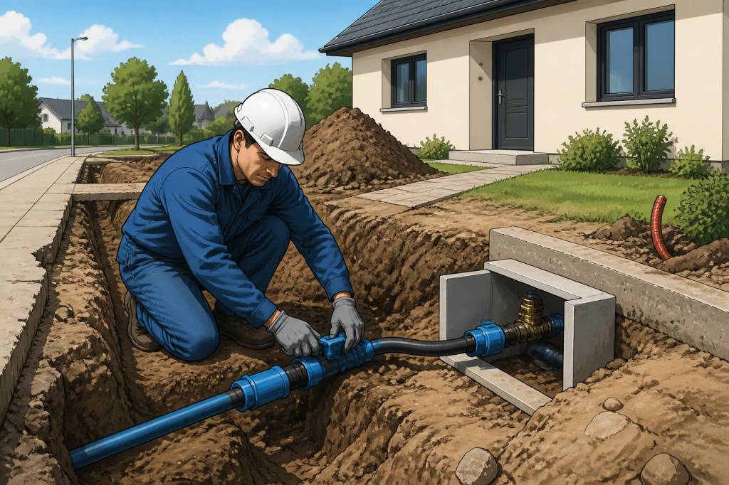 Arrivée d’eau maison individuelle : comment réussir le raccordement et les travaux nécessaires