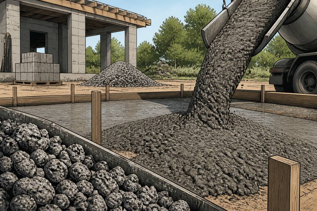 Béton de machefer : usages, avantages et limites pour vos travaux