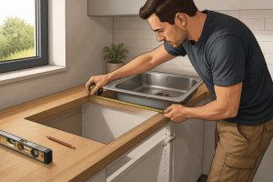Positionnement evier sur plan de travail : étapes et conseils pour une pose réussie