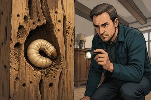 Capricorne larve : comment l’identifier et protéger sa maison des dégâts du bois