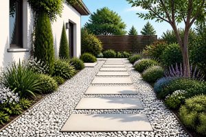 Allée de jardin gravier et dalle : conseils et étapes pour réussir vos travaux