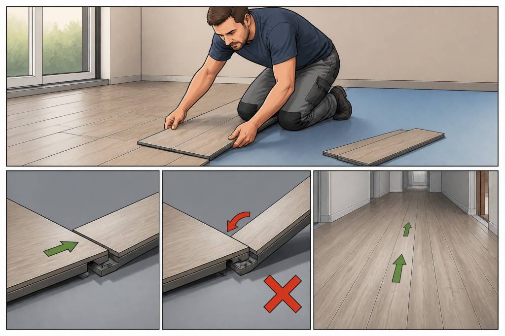 Sens de pose lame PVC clipsable : comment bien orienter vos lames ?
