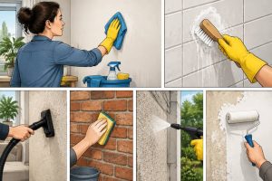 Comment nettoyer un mur : méthodes efficaces selon le type de surface