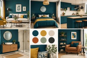 Bleu pétrole association couleur : les meilleures combinaisons pour réussir votre décoration
