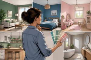 Comment choisir couleur peinture pour chaque pièce de la maison