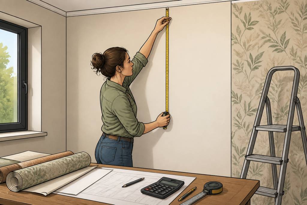 Calcul papier peint : la méthode simple pour mesurer vos murs et éviter les erreurs