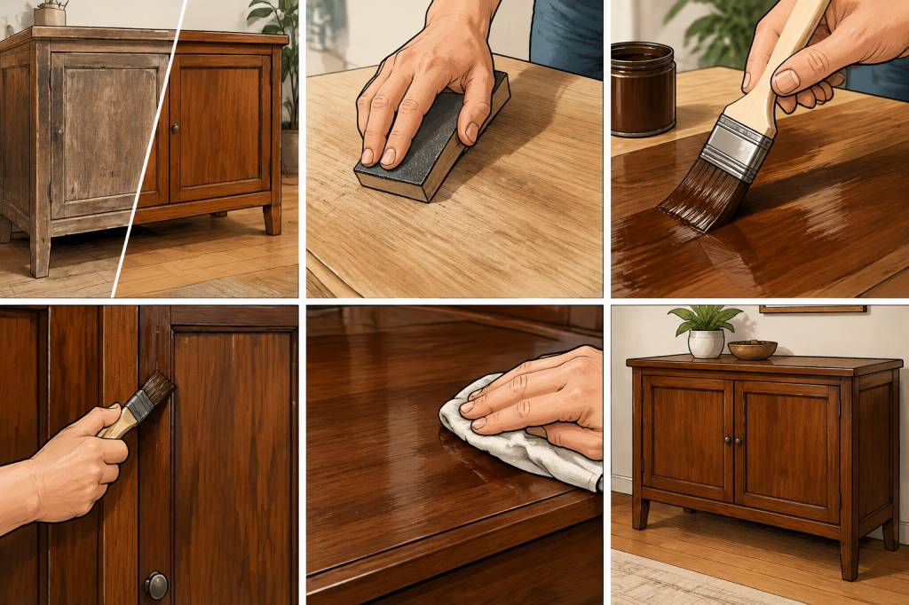 Comment utiliser la couleur brou de noix pour rénover le bois ?