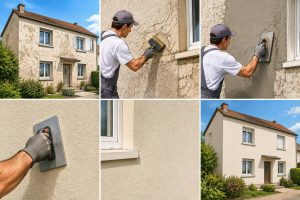 Comment réussir une façade talochée pour rénover sa maison